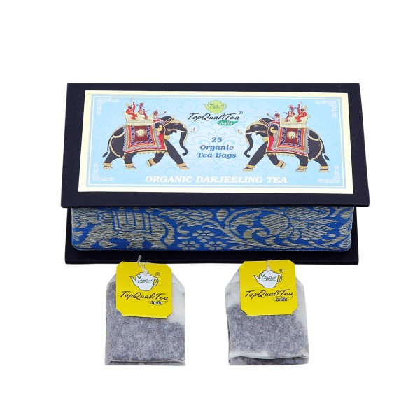 DARJEELING TEA BAG ELEPHANT BLACK BOX (25 TEA BAGS)